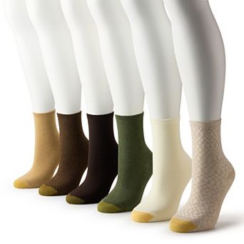 Women's GOLDTOE® 2-Pack Check Texture Midi Socks