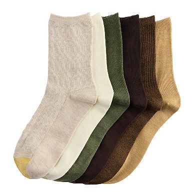 Women's GOLDTOE® 2-Pack Check Texture Midi Socks