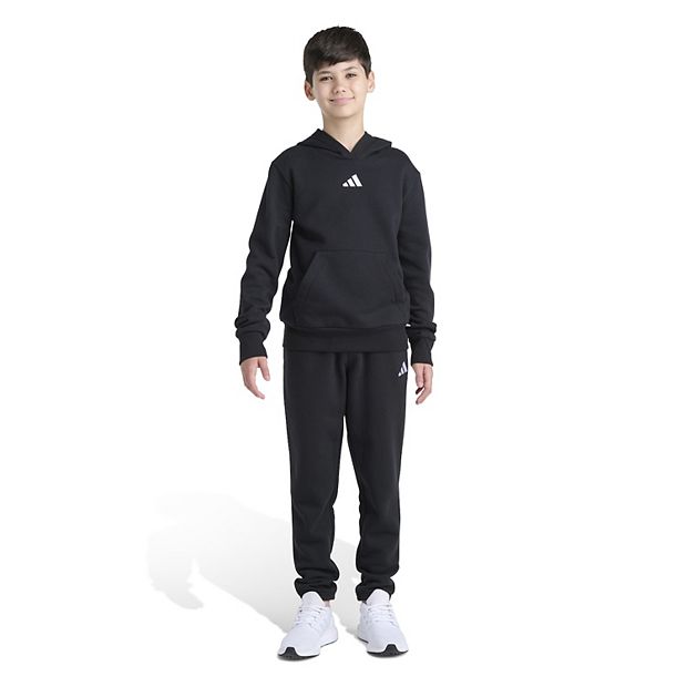 Boys 8-20 adidas 2-Pc. Long Sleeve Pullover Hoodie & Joggers