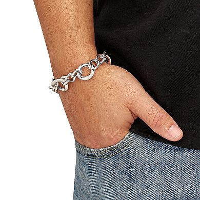 Sterling Silver Multi Round Link Bracelet