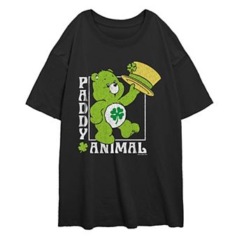 Juniors' Care Bears Good Luck Bear Paddy Animal Oversized Graphic Tee