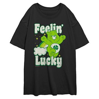 Juniors' Care Bears Good Luck Bear Feelin' Lucky Oversized Graphic Tee