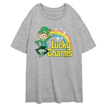 Juniors' Lucky Charms Oversized Graphic Tee