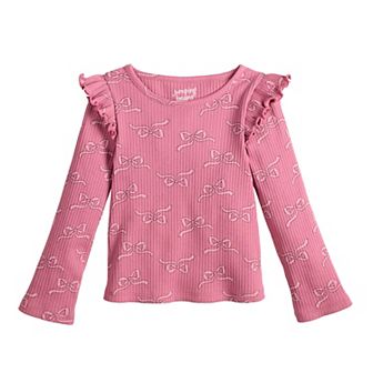 Baby & Toddler Girls Jumping Beans® Rib Flutter Sleeve Top