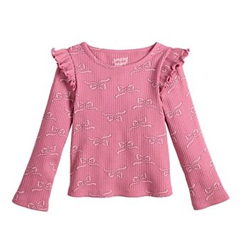 Baby & Toddler Girls Jumping Beans® Rib Flutter Sleeve Top
