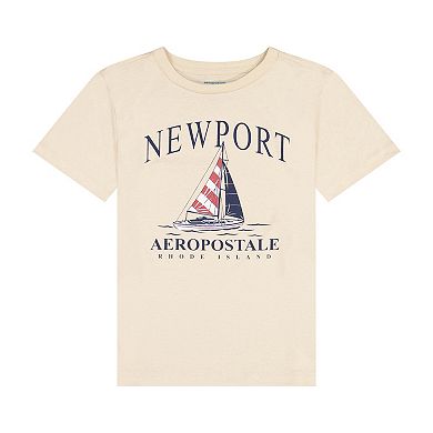 Boys 8-12 Aeropostale 2-pc. Graphic Tee & Fleece Shorts Set