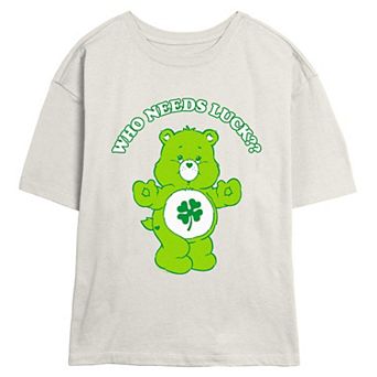 Juniors' Care Bears Good Luck Bear Who Needs Luck Skimmer Graphic Tee