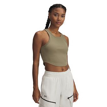 Women's Under Armour Rival Cropped Rib Tank Top