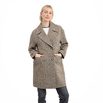 Women's BCBGeneration Double Breasted Walker Coat