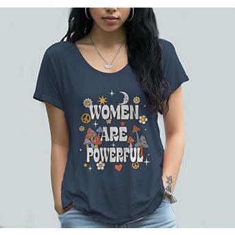 Junior's Grayson Threads Women are Powerful Graphic Tee