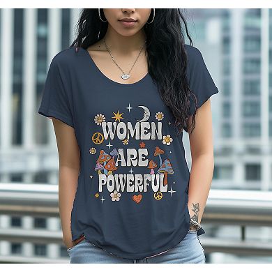 Junior's Women are Powerful Graphic Tee