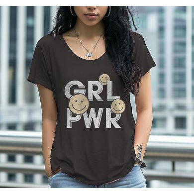 Junior's GRL PWR Smile Graphic Tee