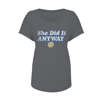 Junior's Grayson Threads She Did It Graphic Tee