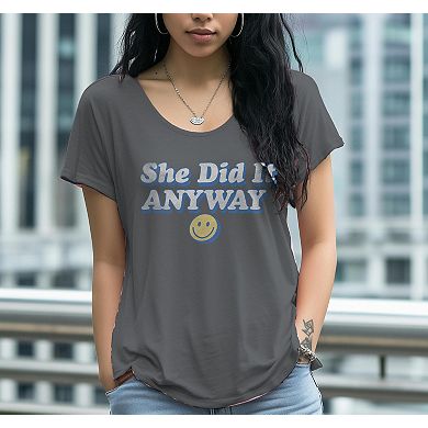 Junior's She Did It Graphic Tee