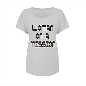 Junior's Grayson Threads Woman On A Mission Graphic Tee