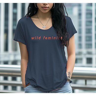 Junior's Wild Feminist Graphic Tee
