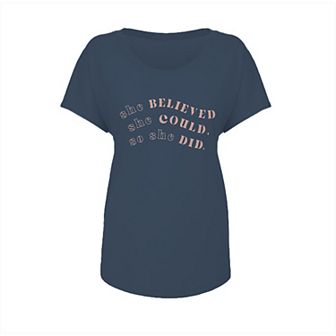 Junior's Grayson Threads She Believed Graphic Tee