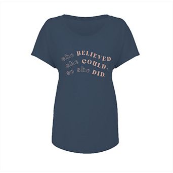 Junior's Grayson Threads She Believed Graphic Tee