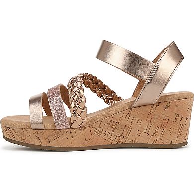 Blowfish Malibu Kids Glitter Strappy Wedge Sandals