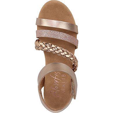 Blowfish Malibu Kids Glitter Strappy Wedge Sandals