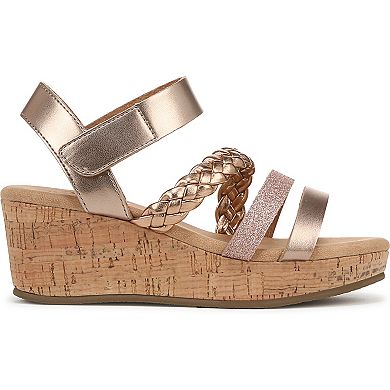 Blowfish Malibu Kids Glitter Strappy Wedge Sandals