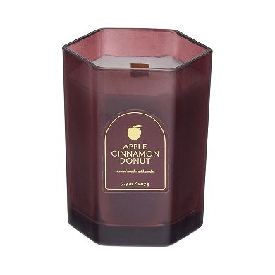 Sonoma Goods For Life® Apple Cinnamon Donut Scented Wooden Wick Candle 7.3 oz
