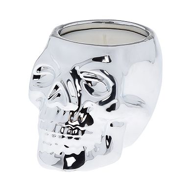 Celebrate Together Halloween Falling Leaves Skull Candle Holder