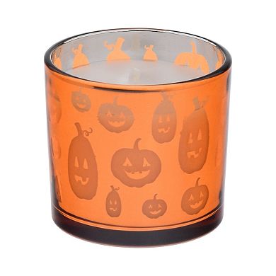 Celebrate Together Halloween Pumpkin Spice Etched Mini Candle Jar