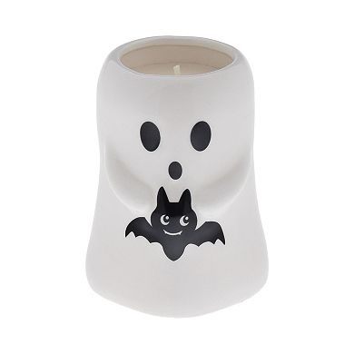 Celebrate Together Figural Ghost Candle with Bat Decoration