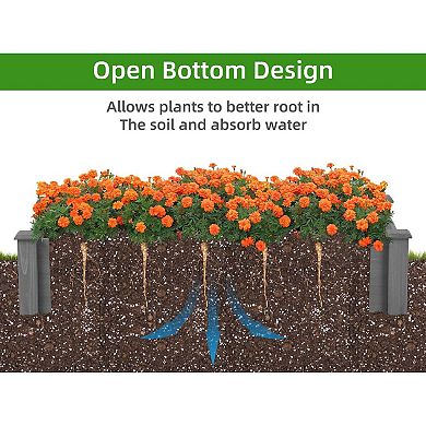 Raised Garden Bed Outdoor Wood Planter Box