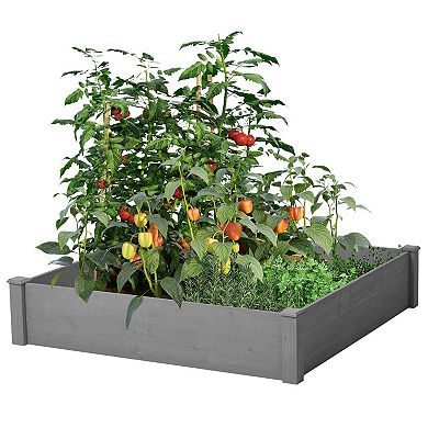 Raised Garden Bed Outdoor Wood Planter Box