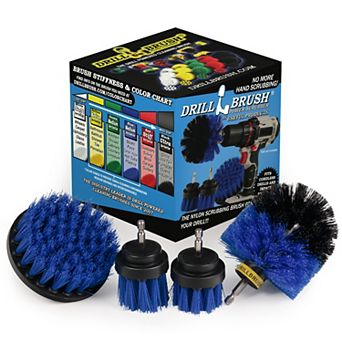 4 pc Spin Brush Kit For Boat, Kayak, & Watercraft - Yacht - Canoe - Jet Ski - Pontoon - Hull & Deck