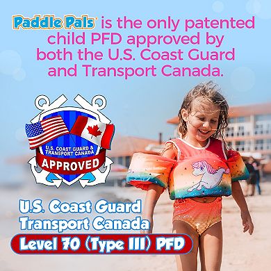 Body Glove Paddle Pals Life Jacket - USCG and Transport Canada Approved Kids Swim Vest 30-50 LBS