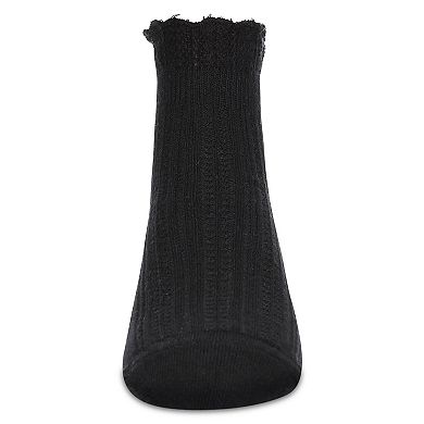 Girls' Crochet Ruffle Anklet Socks