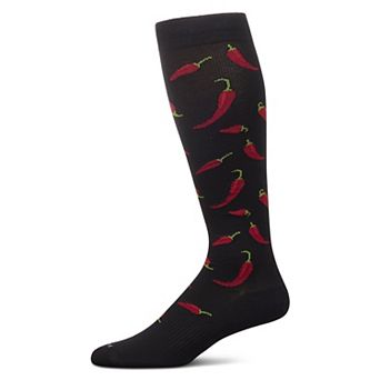 Chili Pepper 8-15 Mmhg Graduated Cotton Compression Socks