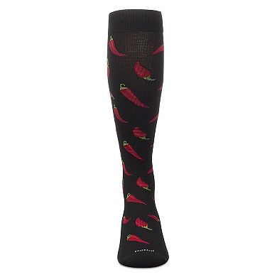 Chili Pepper 8-15 Mmhg Graduated Cotton Compression Socks