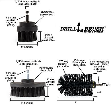 Grill Cleaning Brush Set - Baked On Food Remover Brush - Bbq Cleaning - Conceret Cleaner