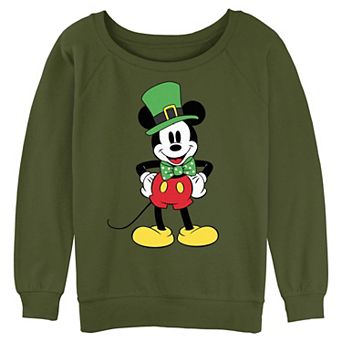 Disney's Mickey Mouse St. Patrick's Day Outfit Juniors' Graphic Pullover