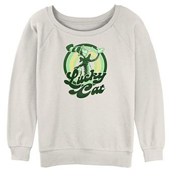 Juniors' Dr. Seuss The Cat In The Hat Lucky Cat Graphic Pullover