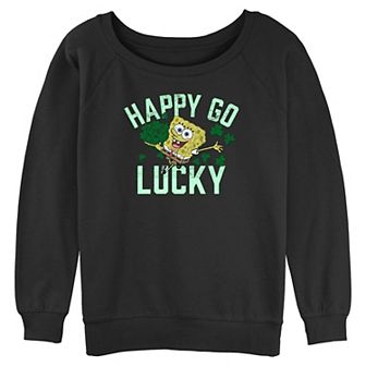 Juniors' Nickelodeon SpongeBob SquarePants Happy Go Lucky Graphic Pullover