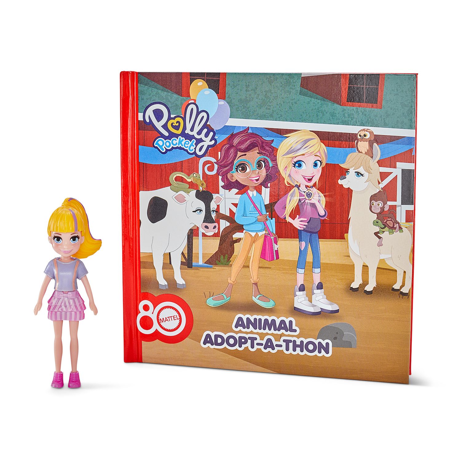 Детские куклы Kohl's Cares Mattel 80th Polly Pocket Animal Adopt-A-Thon 2 pc Playset