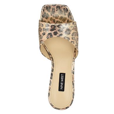 Nine West Disko Women's Slip-On Square Toe Dress Sandals