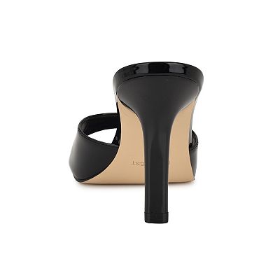 Nine West Disko Women's Slip-On Square Toe Dress Sandals