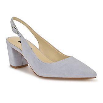 Nine West Kamsee Women's Slingback Block Heel Dress Pumps