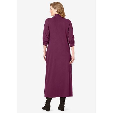 Woman Within Plus Size Mockneck Dress