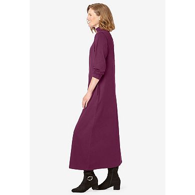 Woman Within Plus Size Mockneck Dress