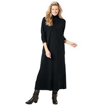Woman Within Plus Size Mockneck Dress