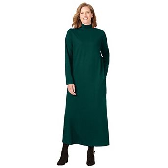 Woman Within Plus Size Mockneck Dress