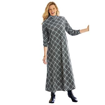 Woman Within Plus Size Mockneck Dress