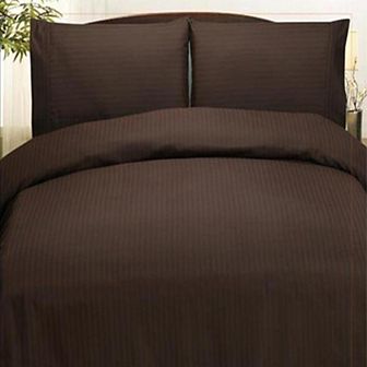 Embossed Dobby Stripe 90GSM Microfiber Sheet Set - Twin 39x75", Navy
